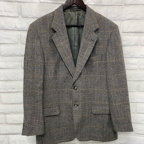 Vintage Men’s Union Made Pure Wool Sport Blazer 40S Marquitex Prince Of Wales - Picture 5 of 9